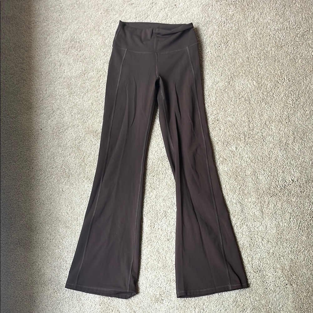 Fabletics Brown Flared Pants (XS short)